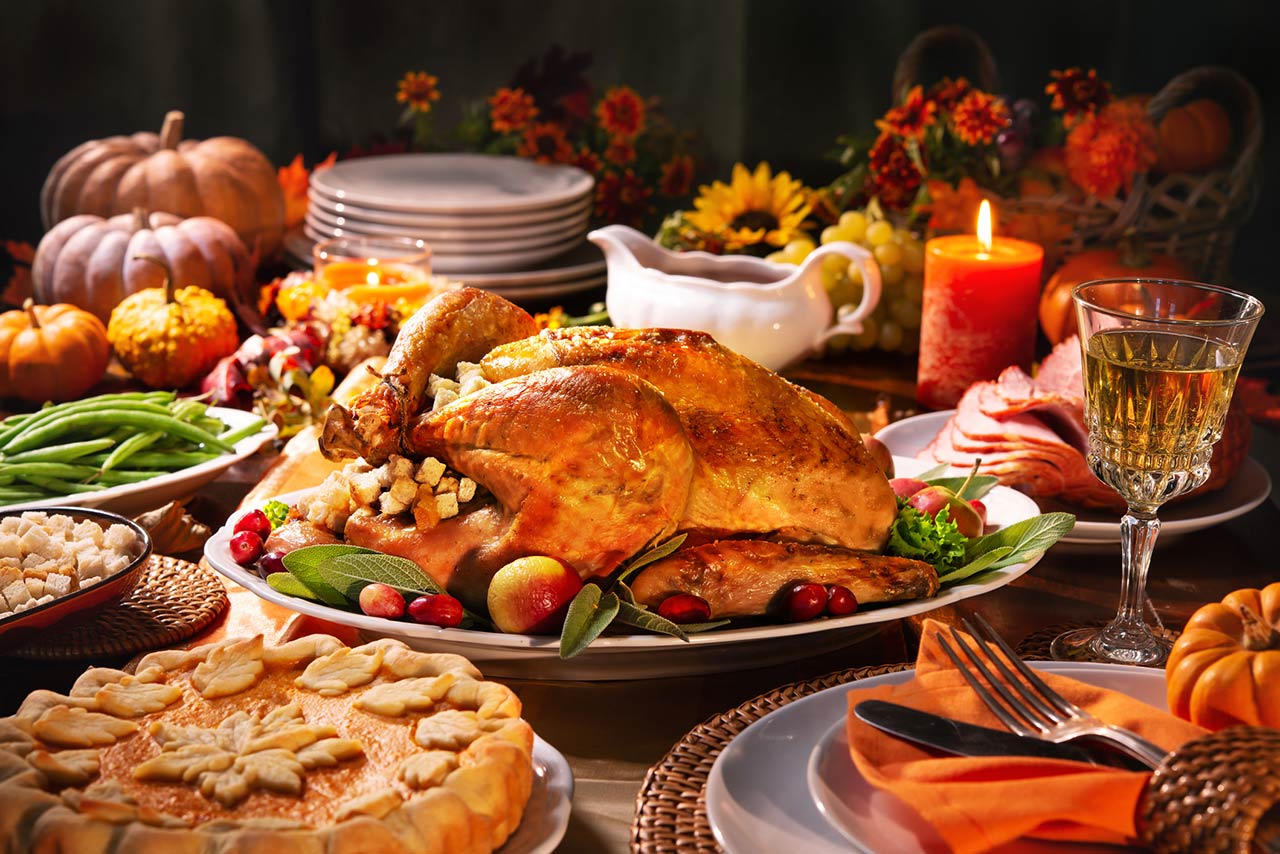 Photo of Thanksgiving dinner