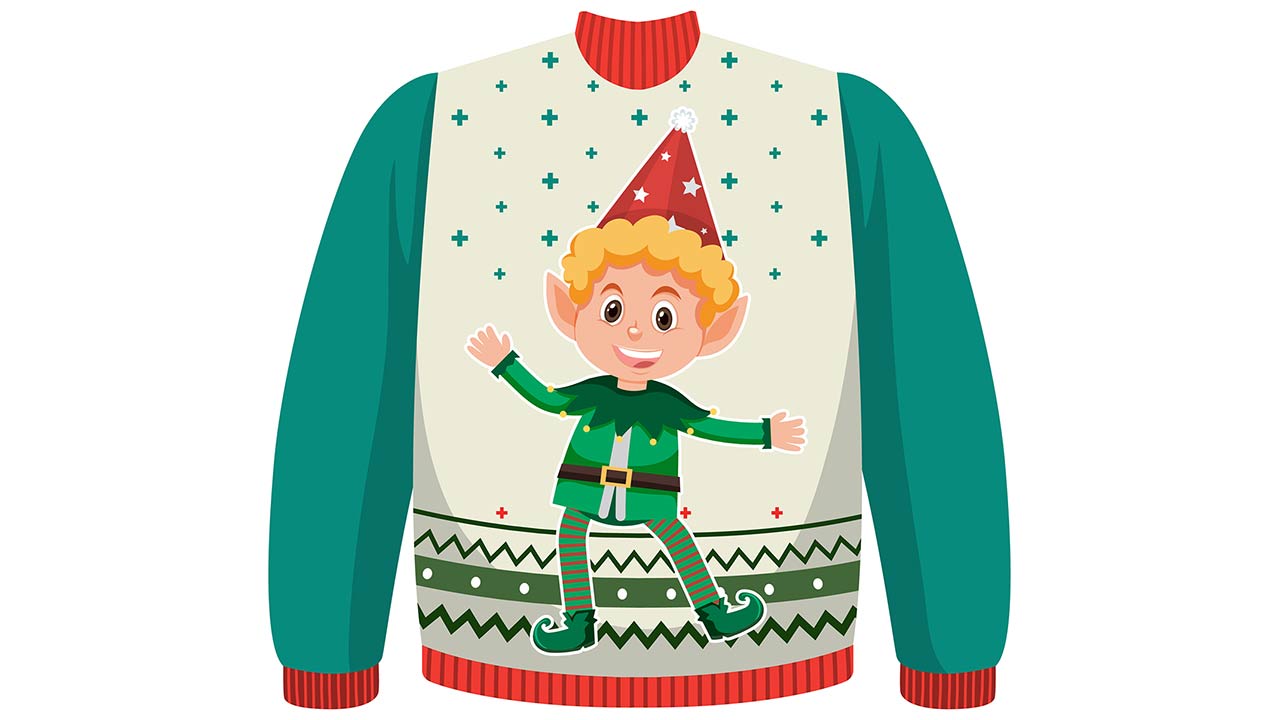 Image of an ugly Christmas sweater