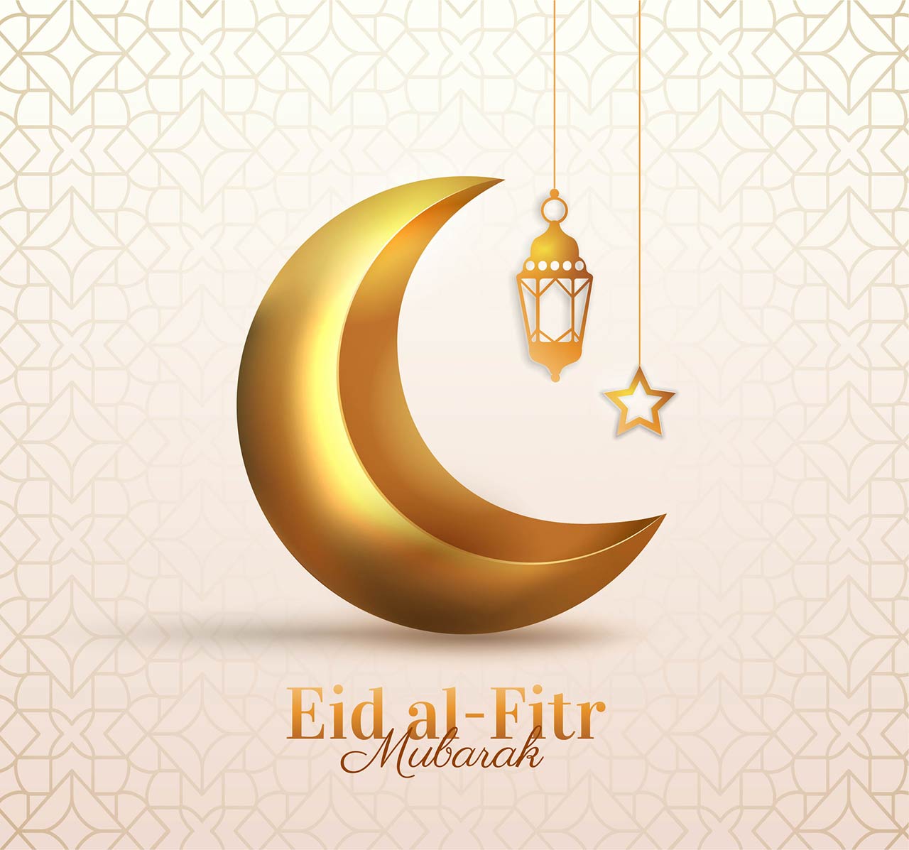 Eid al Fitr Mubarak banner. Islamic holiday or festival, traditions and religion, oriental and arabic culture