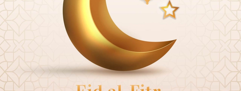 Eid al Fitr Mubarak banner. Islamic holiday or festival, traditions and religion, oriental and arabic culture