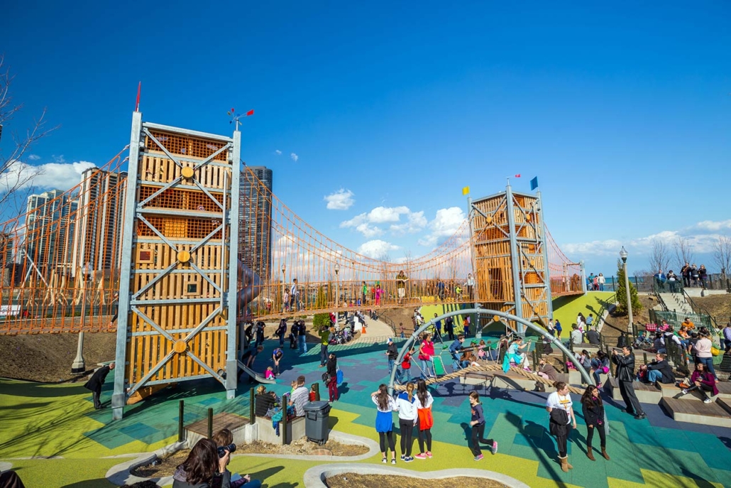 Chicago - Downtown's Newest Playground: Maggie Daley Park on April 10, 2015 it sits just outside Millennium Park just steps from the lakeshore.