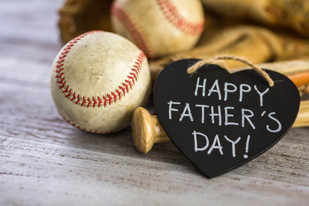 Celebrating Father's Day for baseball dad.