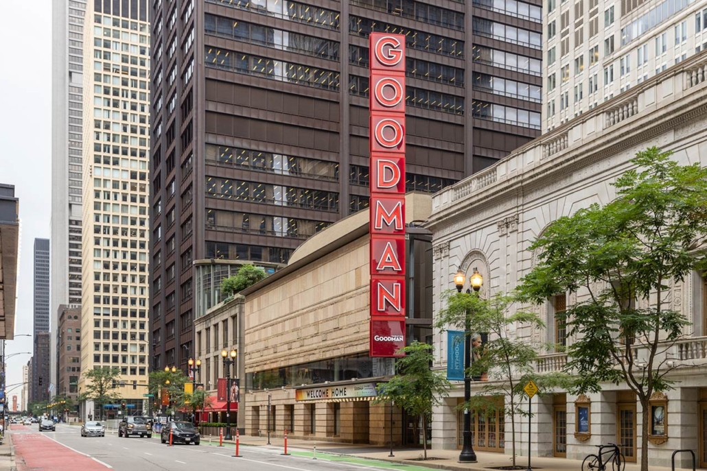 The Goodman Theatre is a professional theater company in downtown Chicago