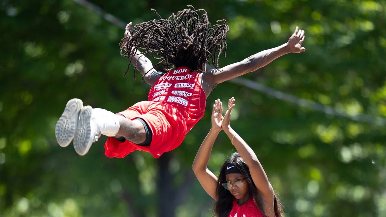 The Bud Billiken Parade, Members of the Jesse White Tumbling Team performing