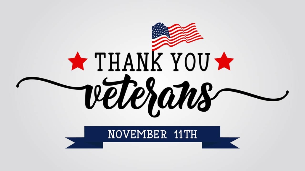 Thank you Veterans Day graphic lettering