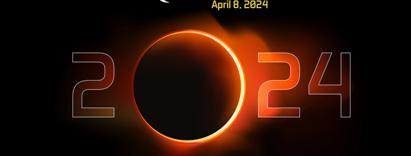 2024 solar eclipse graphic