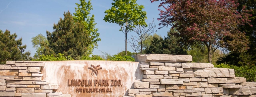 The entrance landmark for the Lincoln Park Zoo, Chicagoland's largest free zoo