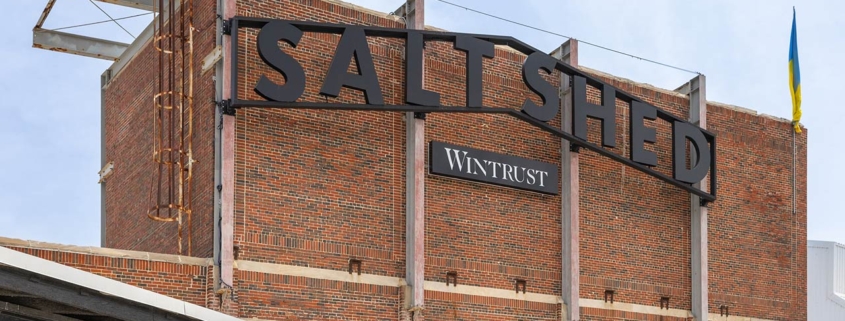 The Salt Shed, formerly Morton Salt's old factory, in Chicago, IL