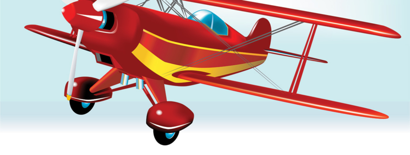 Red Baron Acrobatic Aeroplane stock illustration