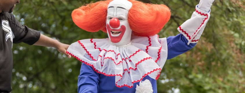 Bozo the Clown in the parade stock photo