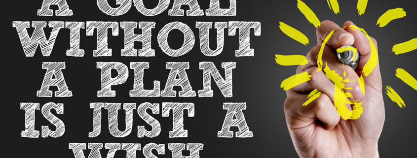 A Goal without a Plan is Just a Wish stock photo