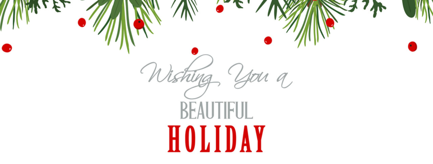 Christmas tree holiday event banner