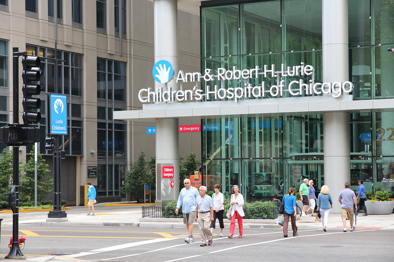 Children's Hospital of Chicago stock photo