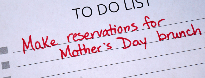To Do List Reminder for Mother's Day stock photo