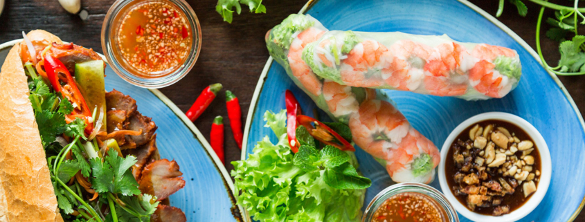 Delicious Asian food stock photo