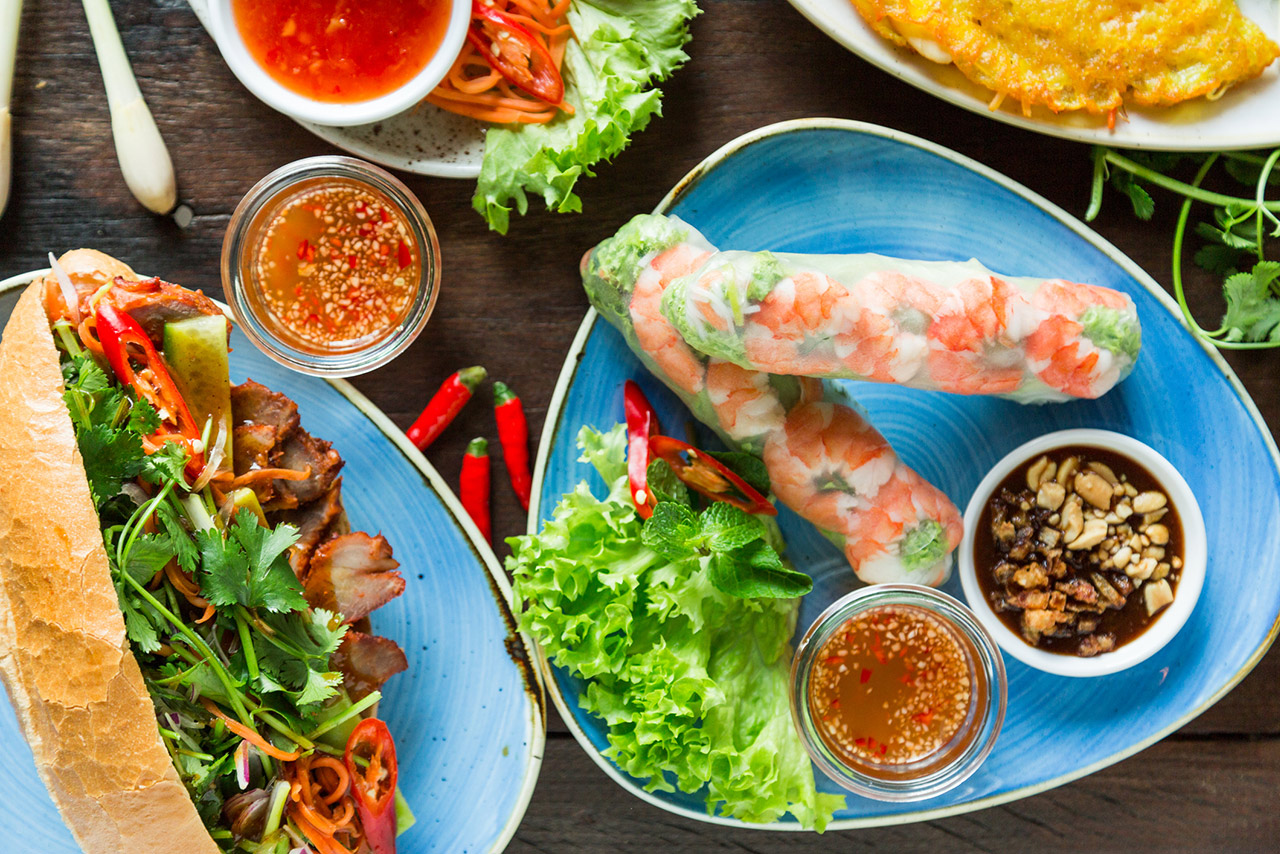 Delicious Asian food stock photo