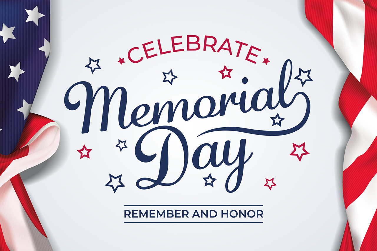 Memorial Day Banner Vector illustration