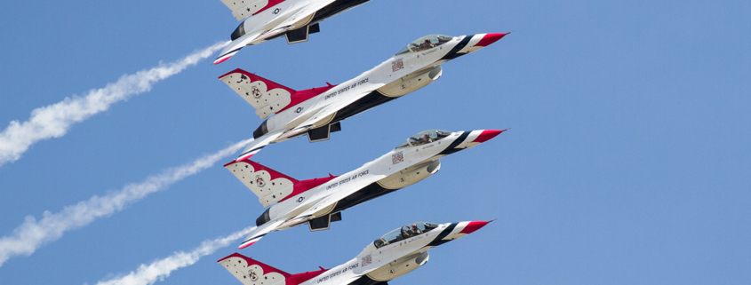 US Airforce Thunderbirds stock photo