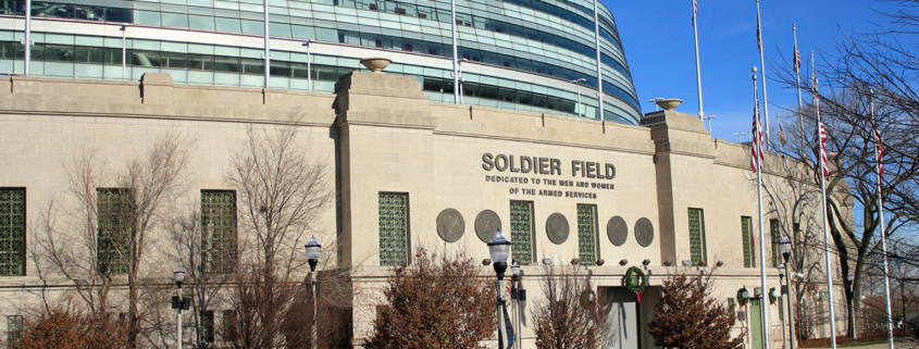 Soldier Field in Chicago, Illinois stock photo